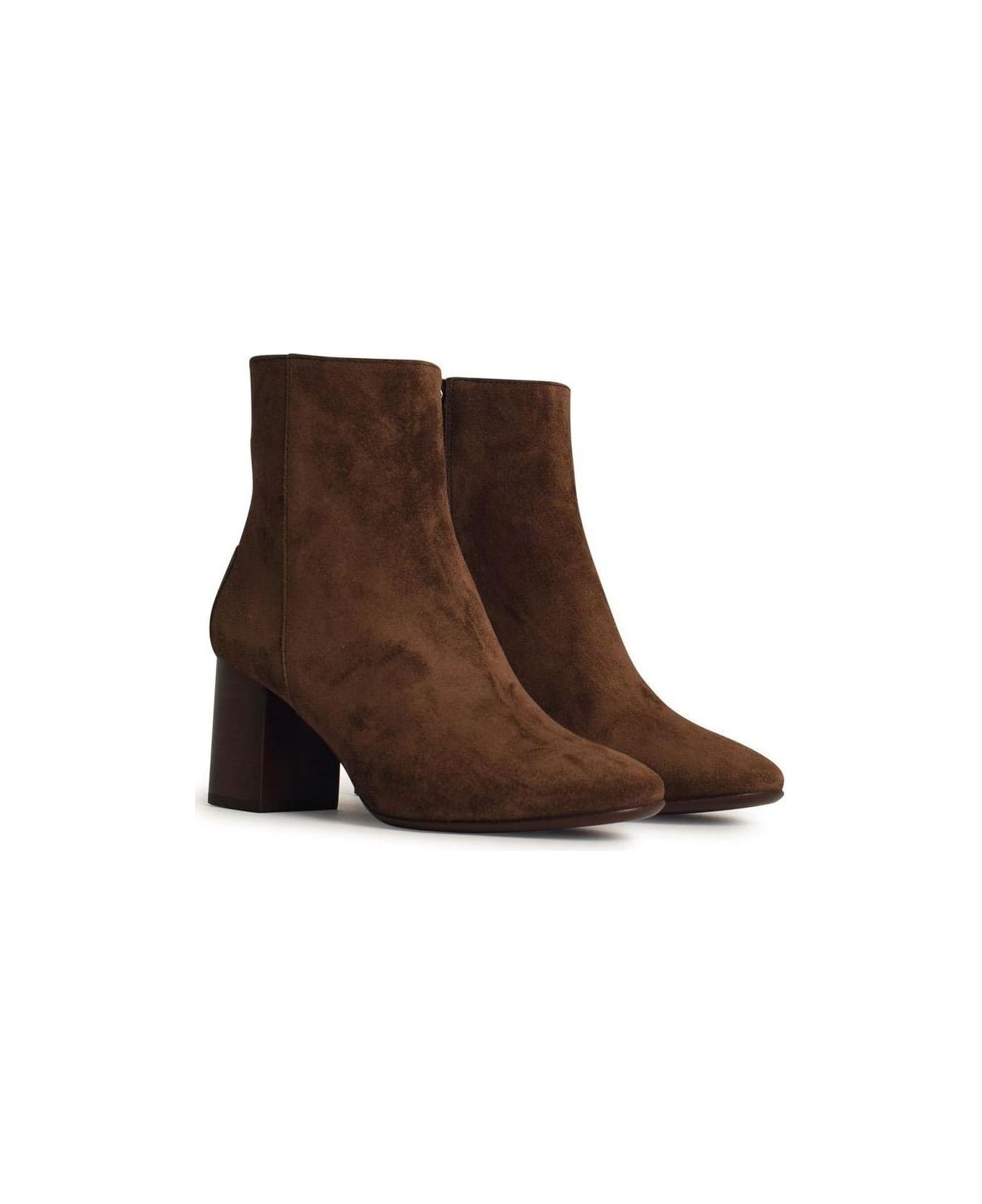 Block Heel Ankle Boots - 3
