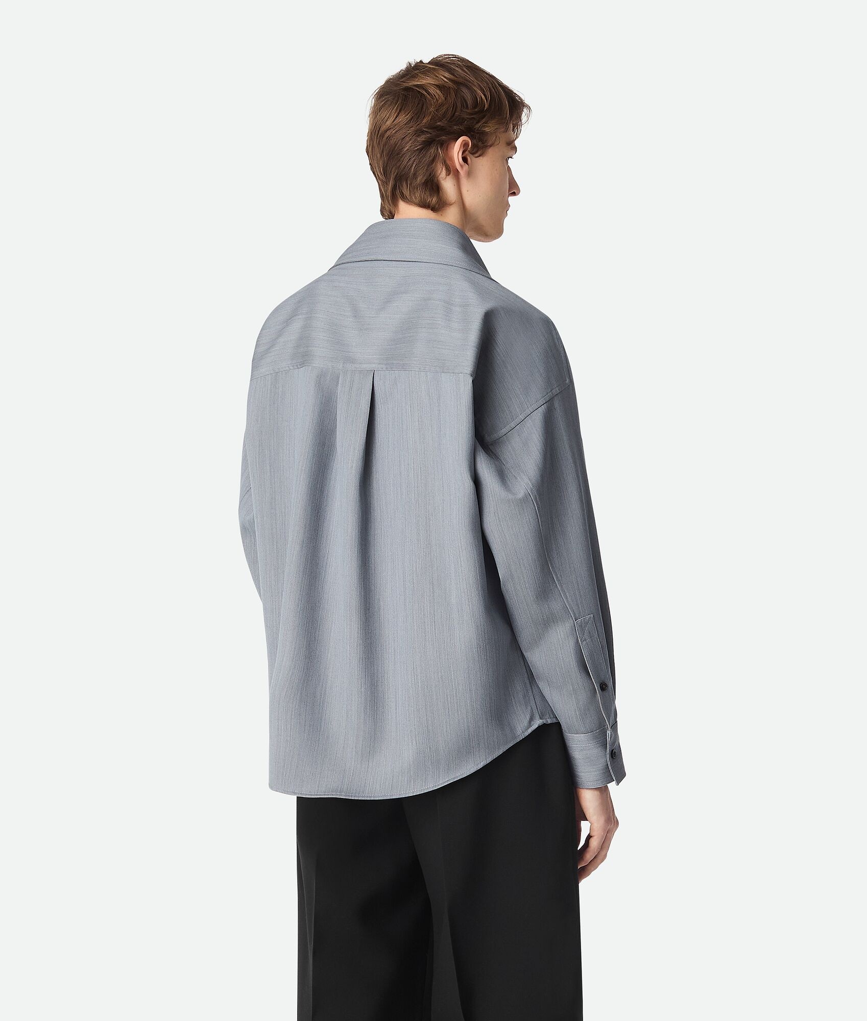 Wool Subtle Chevron Shirt - 3