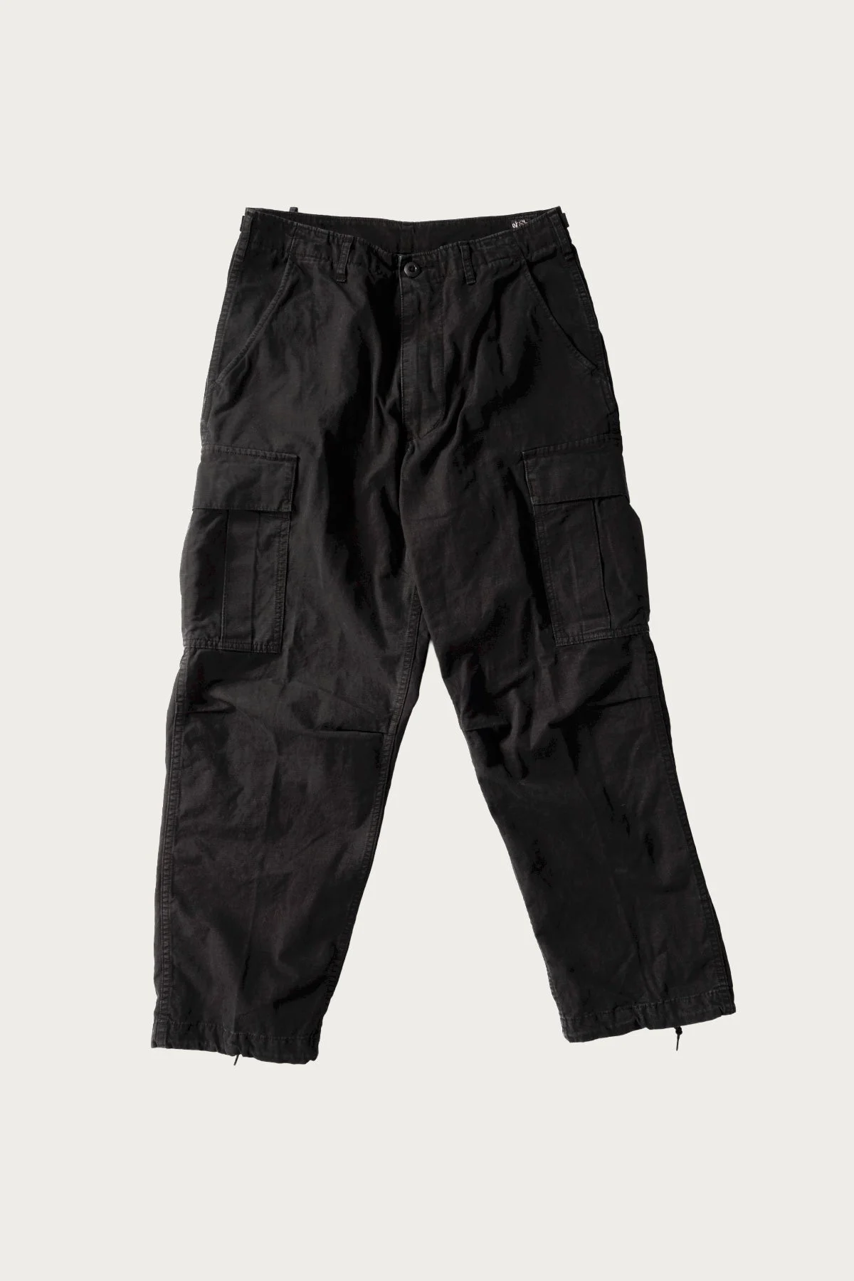 Stone Black Vintage Fit 6 Pocket Cargo Pants - Black Stone - 1