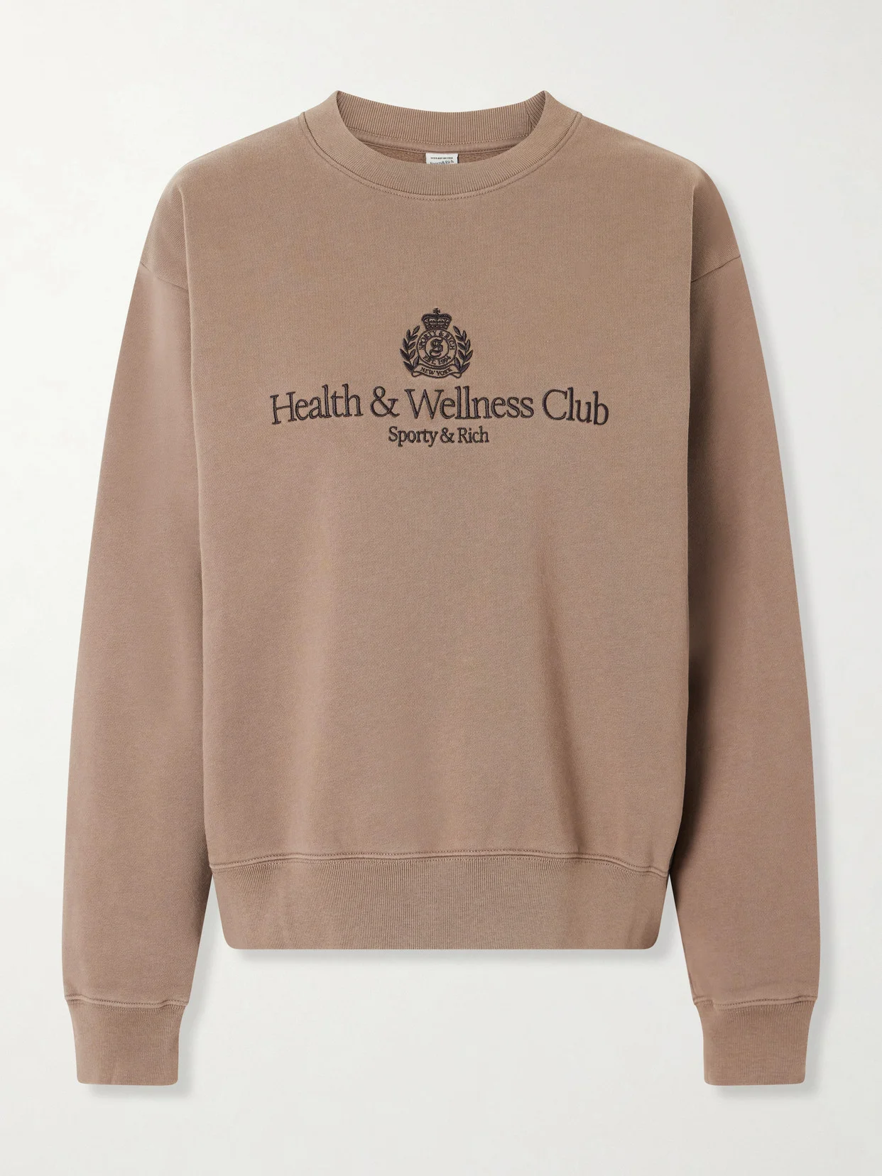 Logo-embroidered Cotton-jersey Sweatshirt - 1