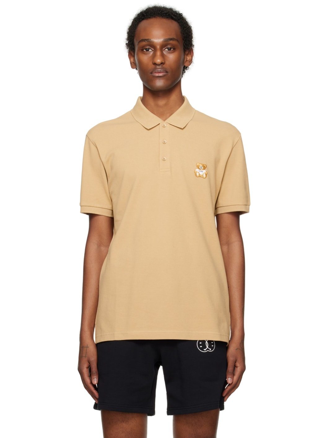 Beige Embroidered Polo - 1