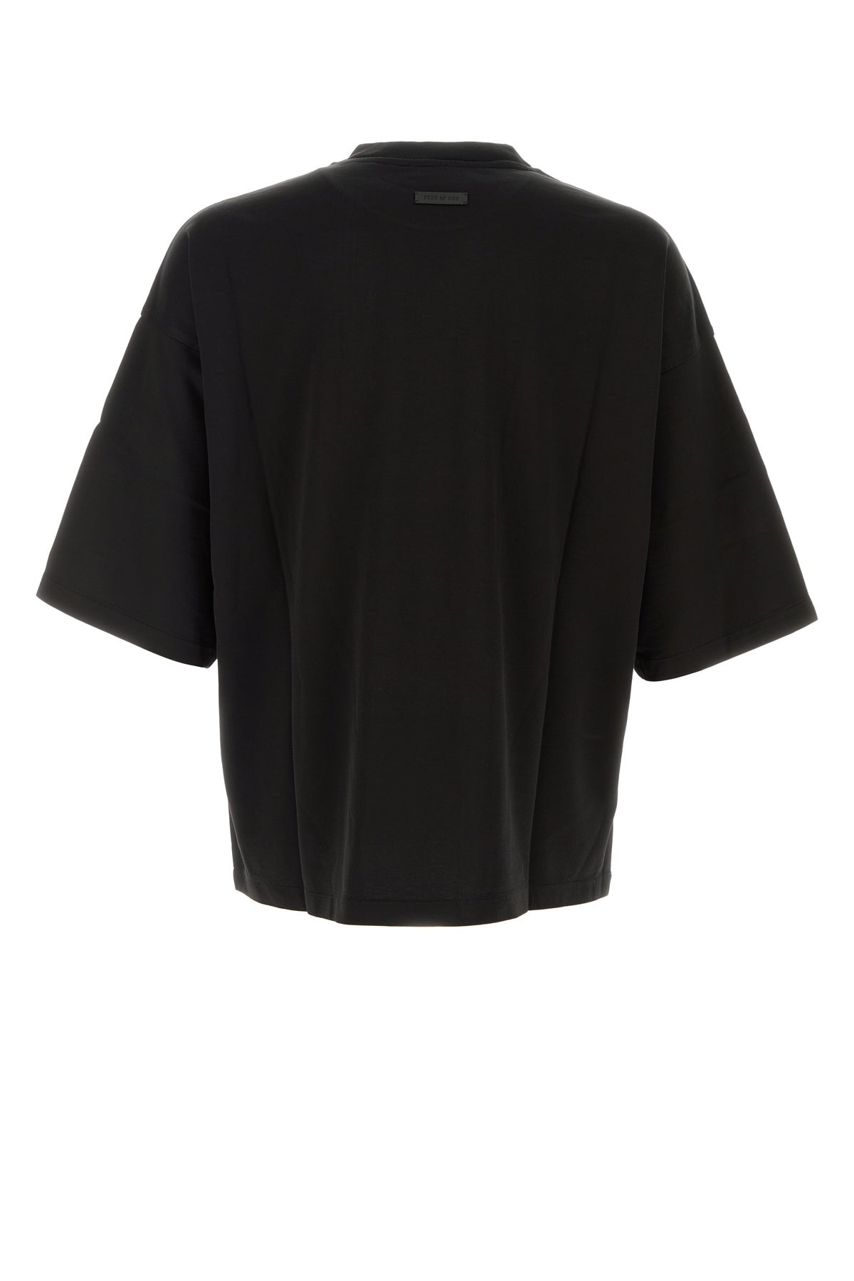 Black cotton blend oversize t-shirt - 2