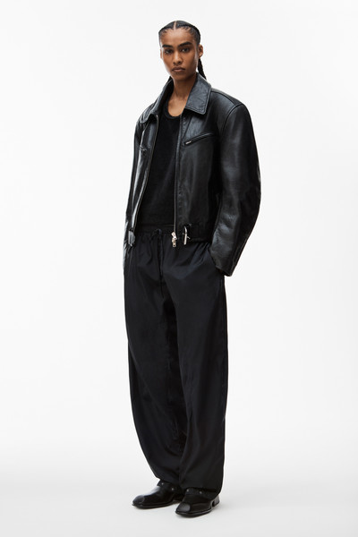Alexander Wang articulated track pant in crisp nylon outlook