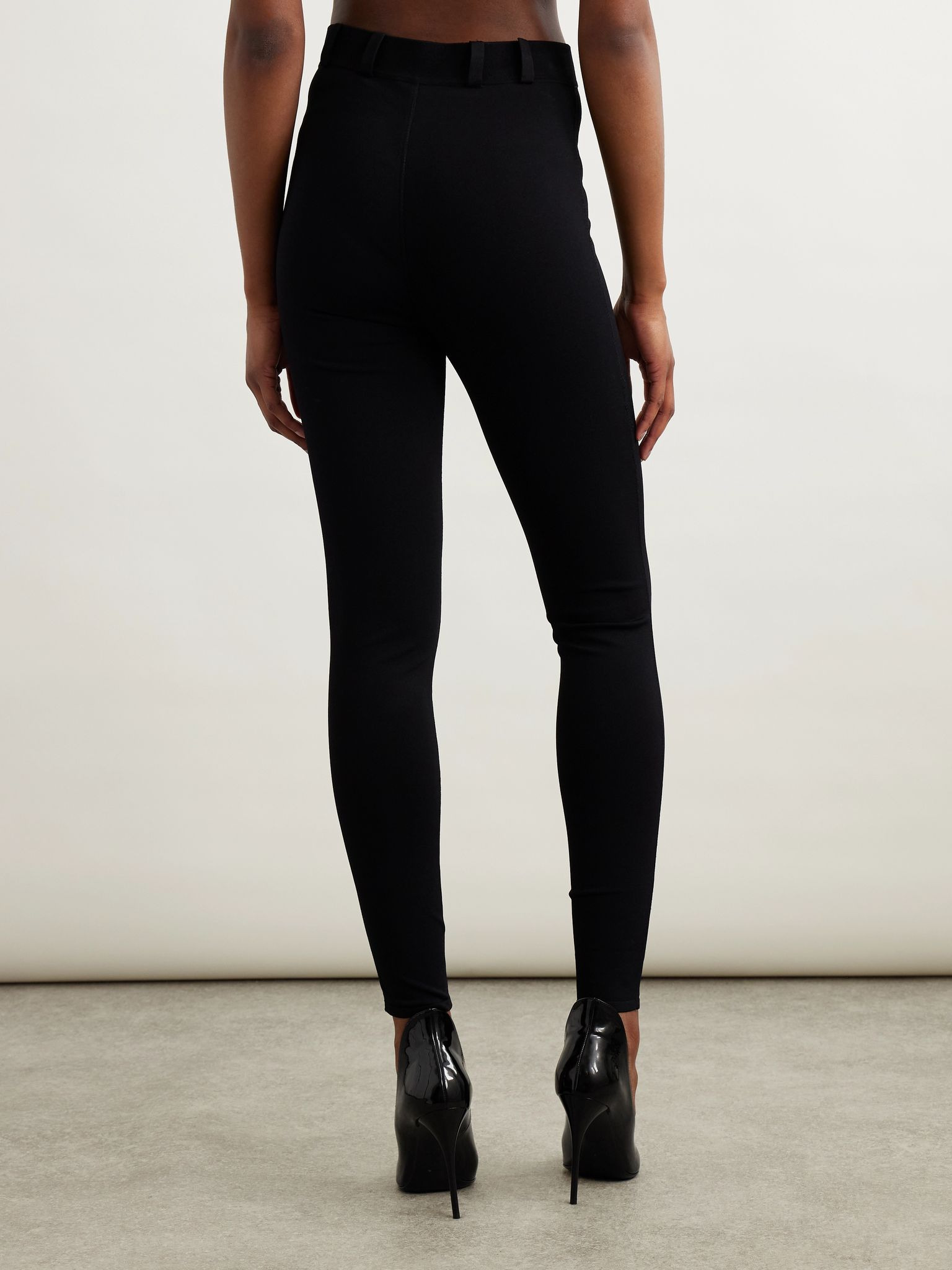 Stretch-knit leggings Black - 4