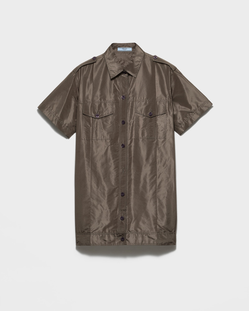 Short-sleeved taffeta shirt 1