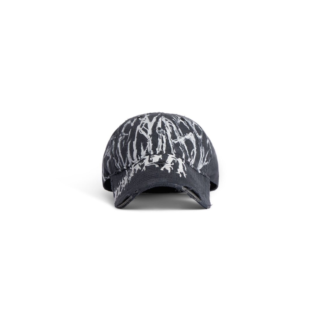 BALENCIAGA DIY メタルロゴ キャップ BALENCIAGA Diy Metal Cap in Faded Black/white | REVERSIBLE