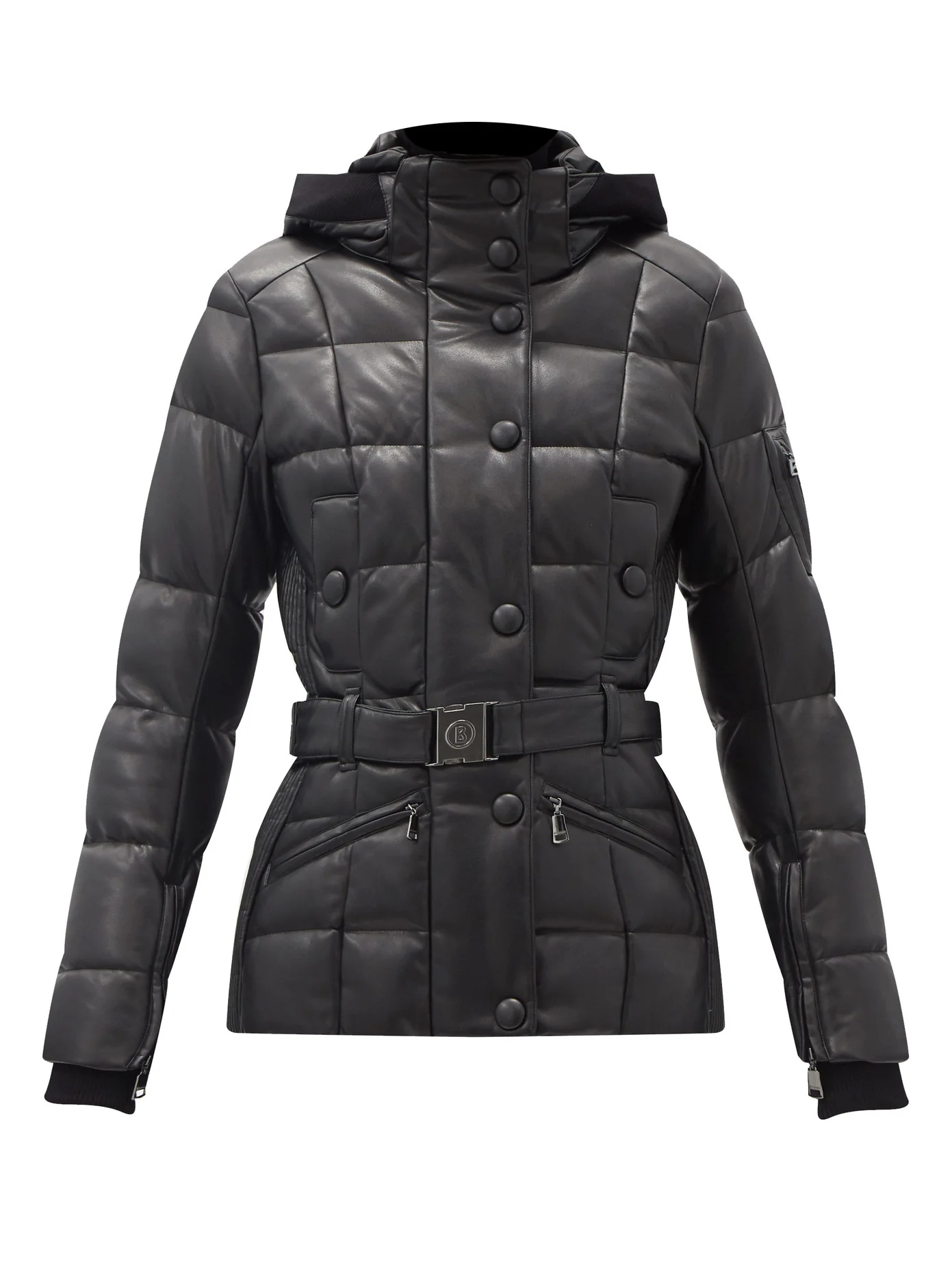 Gisa hooded quilted-down shell ski jacket - 1