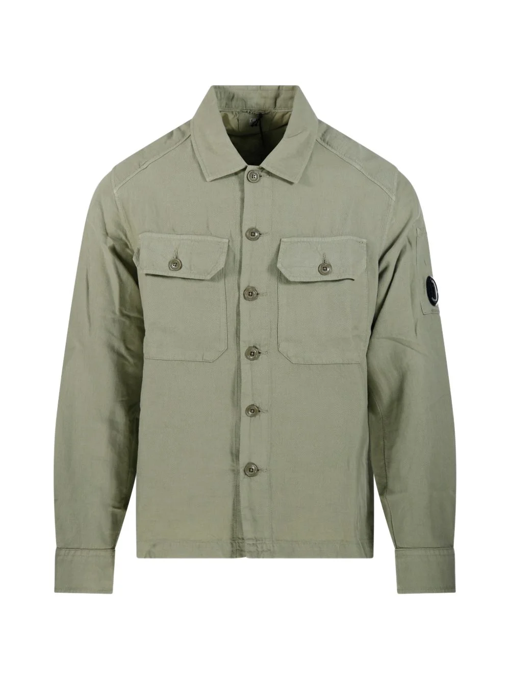 buttoned pocket overshirt - 1