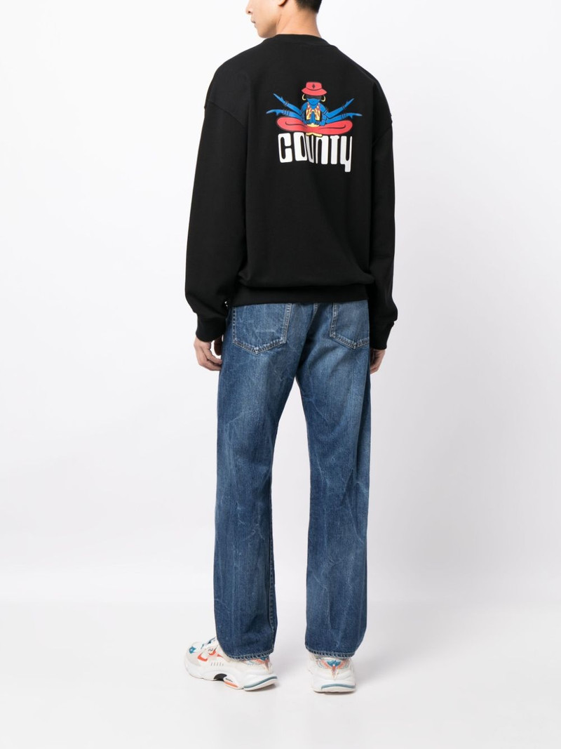 Marcelo Burlon County Of Milan logo-print sweatshirt outlook