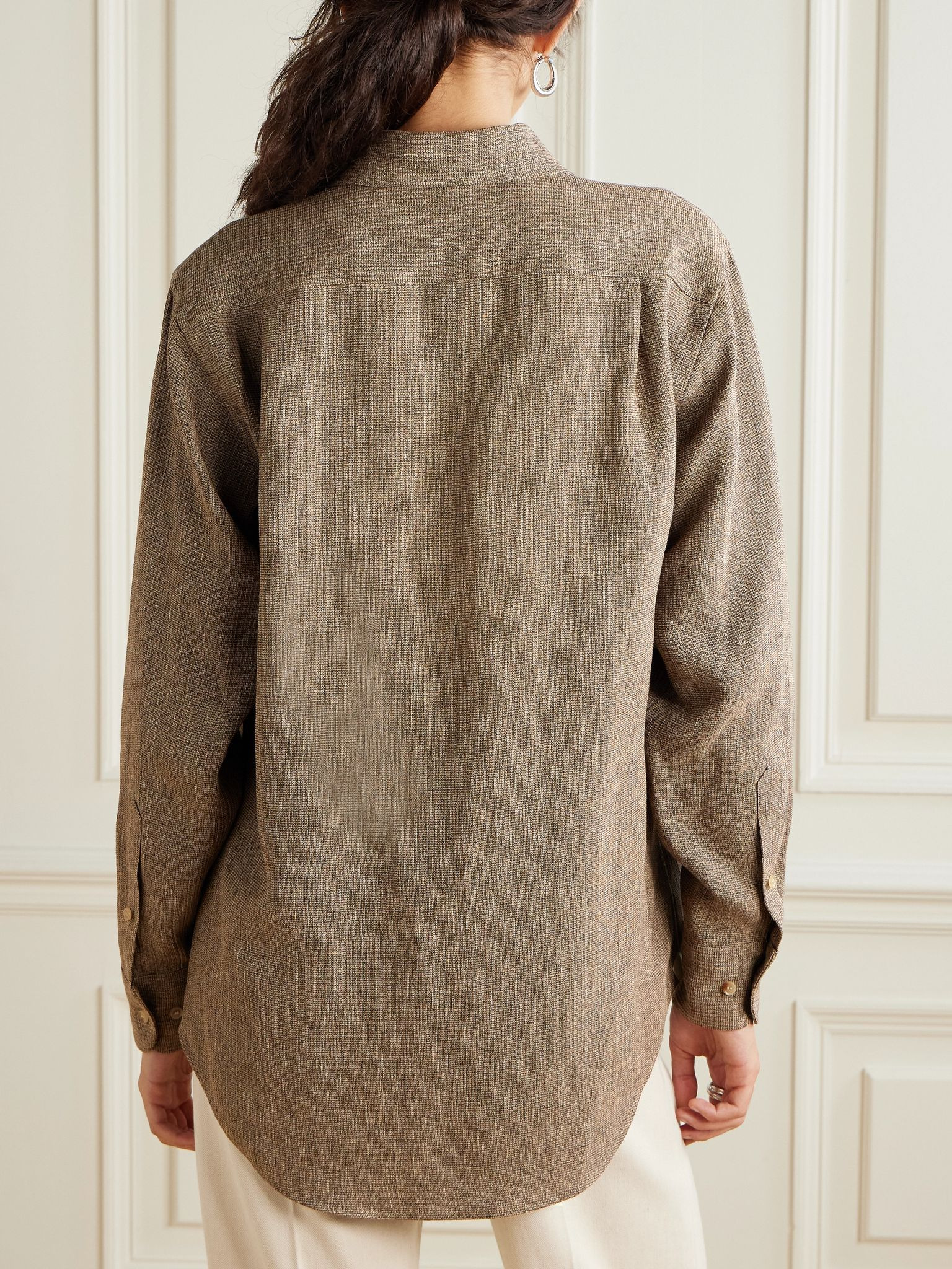 Andrè linen shirt Brown - 4