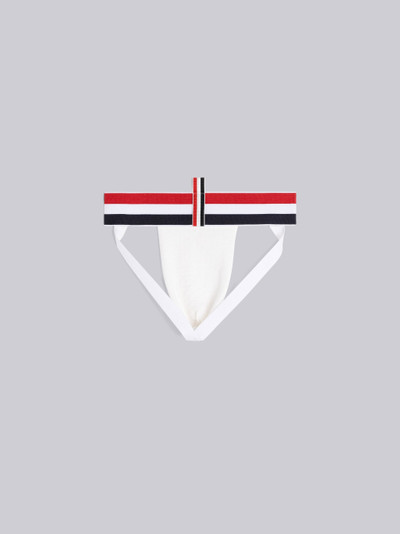 Thom Browne Textured Cotton Knit Elastic Jock Strap outlook