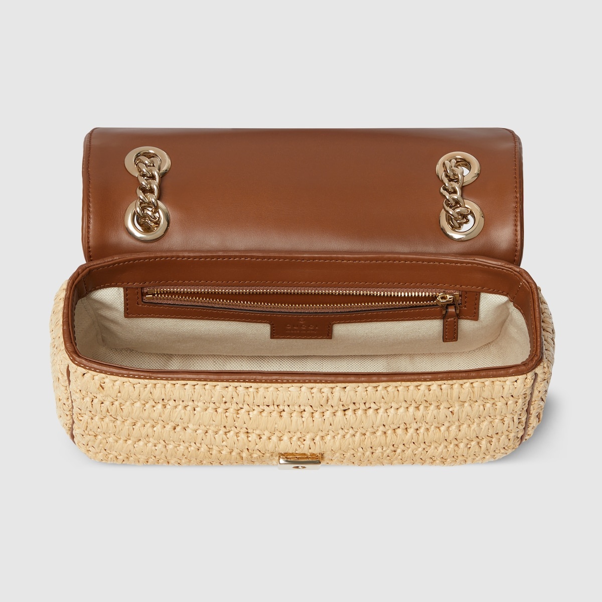 GG Marmont woven medium shoulder bag - 6