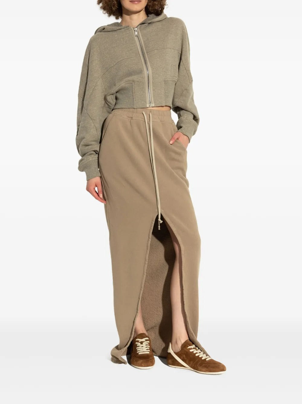 RICK OWENS - Women Suede Minimal Sneaks - 4