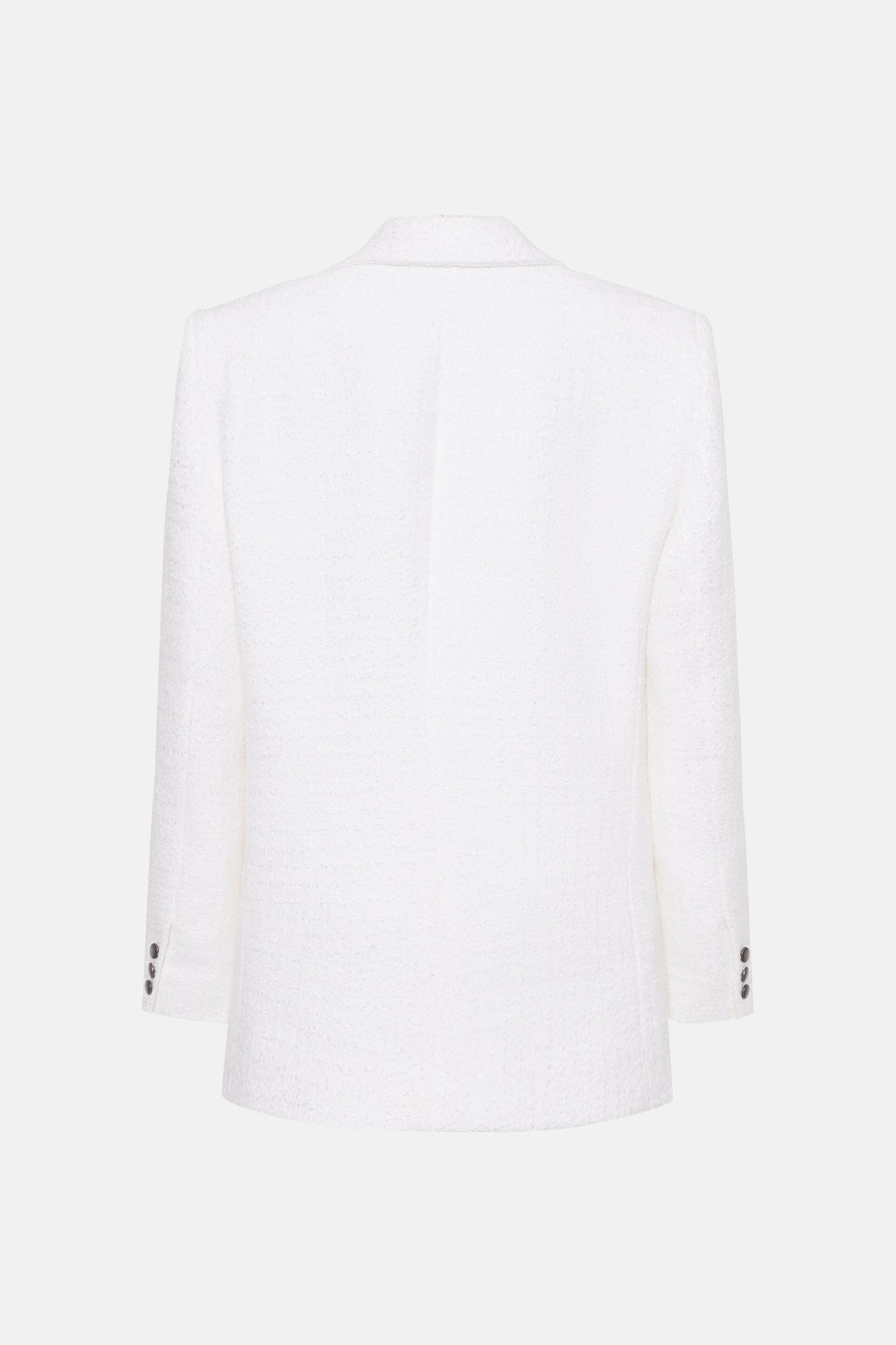 CHECKED TWEED BOUCLE TAILORED JACKET - 2