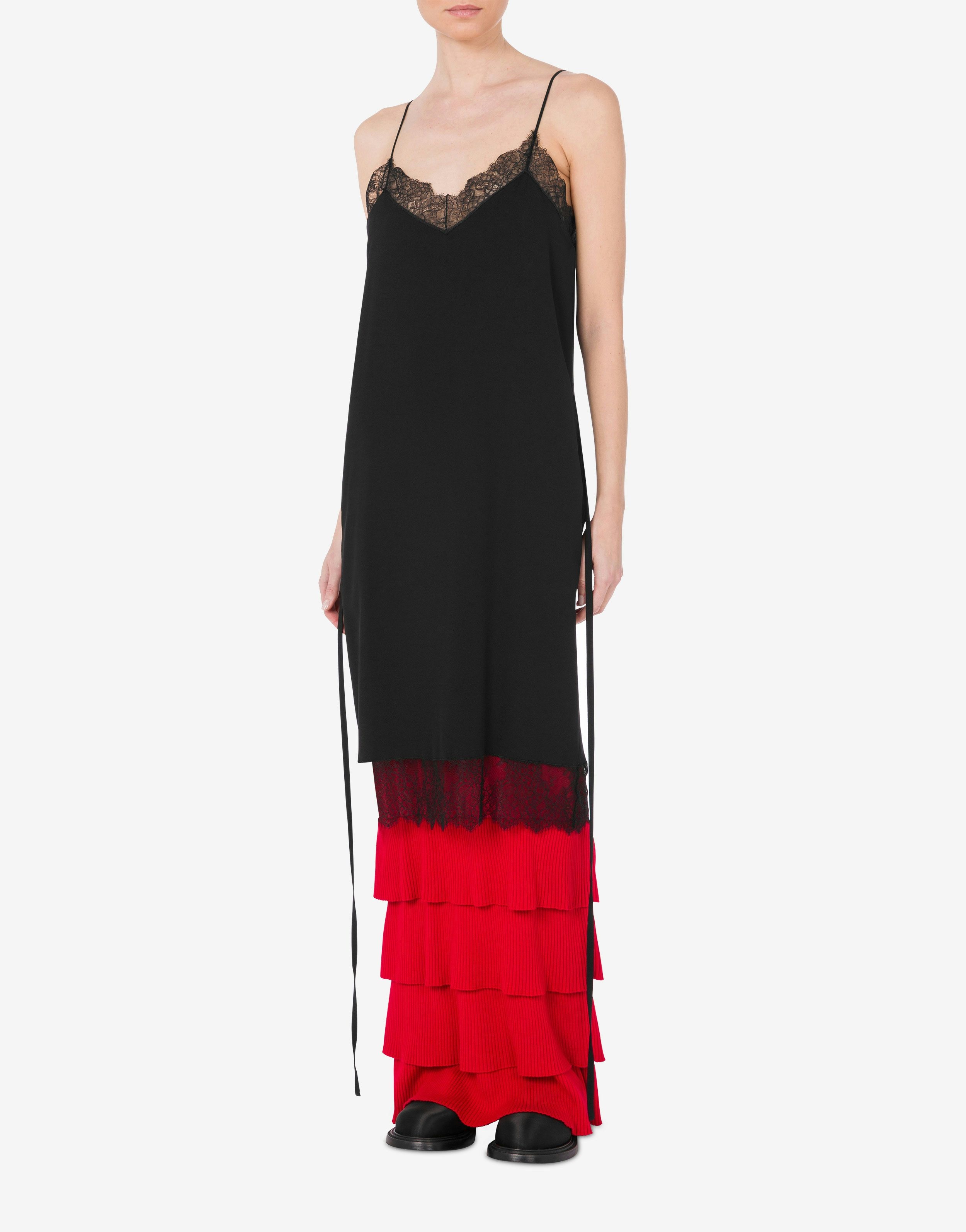 DRESS IN ENVER SATIN RUFFLES MANIA - 2