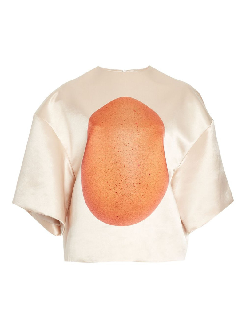 egg-print blouse 1