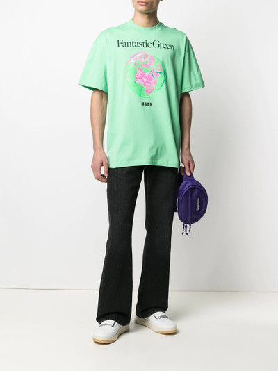 MSGM graphic print T-shirt outlook