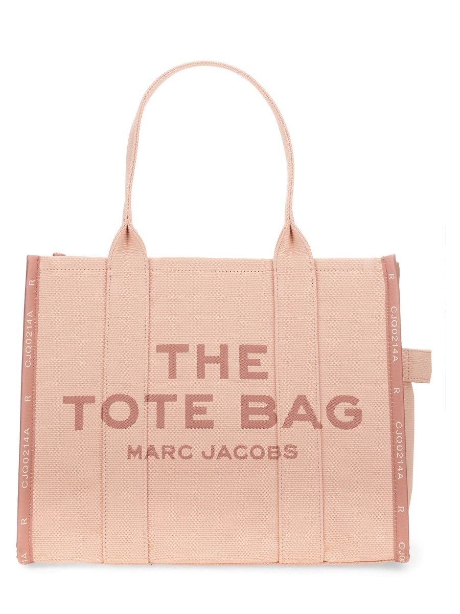 JACQUARD LARGE COTTON CANVAS "THE TOTE" BAG - 1