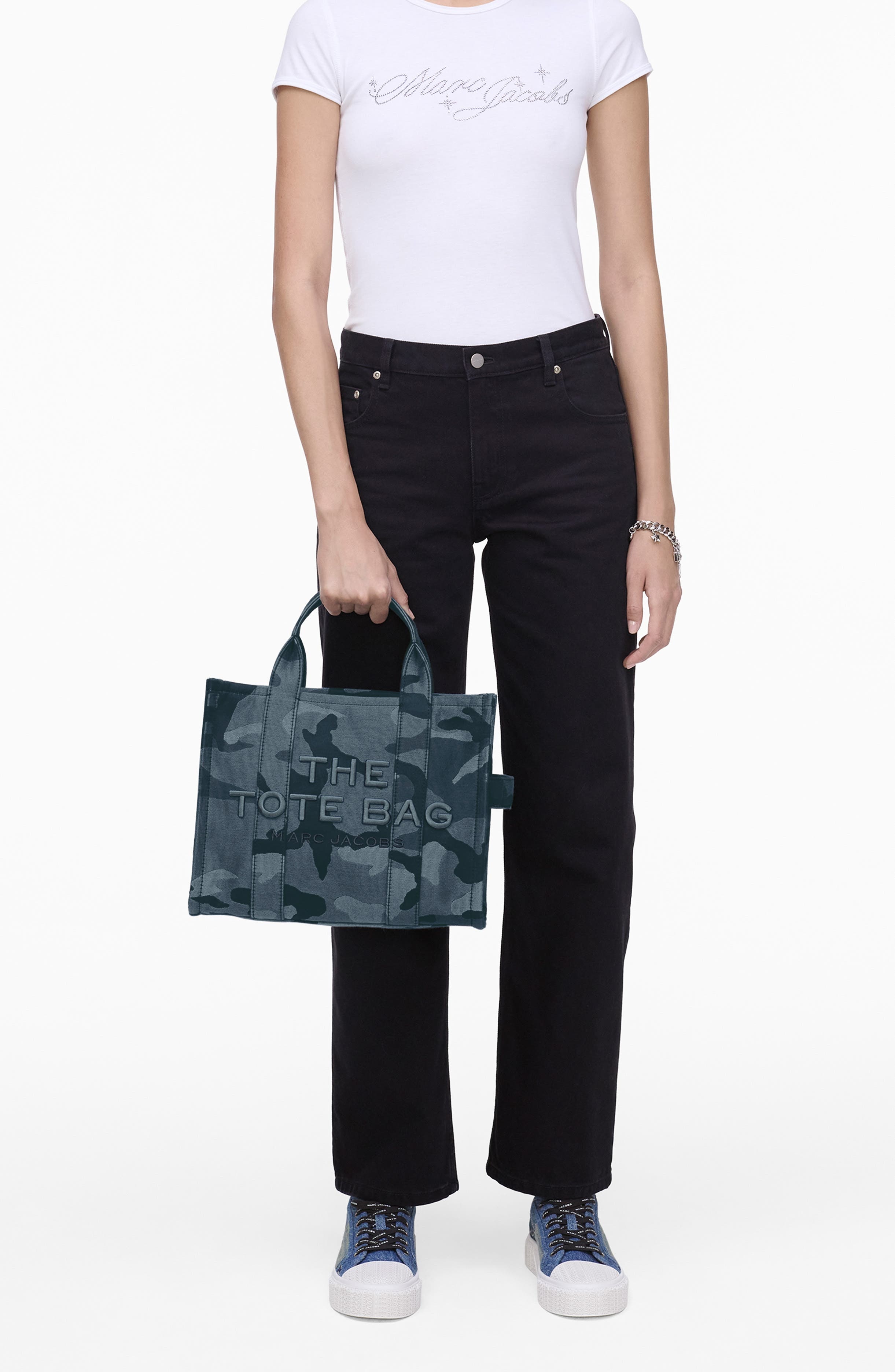 Marc Jacobs The Medium Jacquard Tote Bag in Blue Camo at Nordstrom - 2