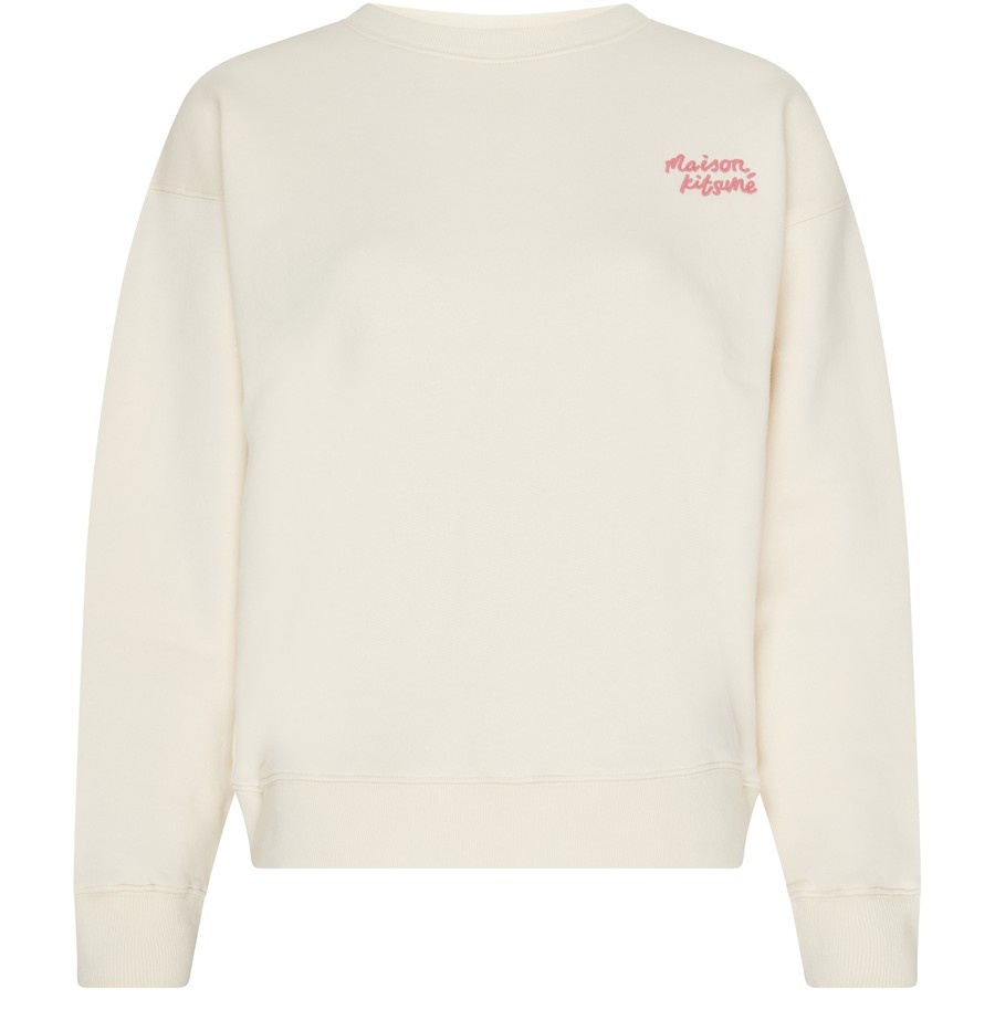Comfortable sweatshirt with Maison Kitsune message - 1