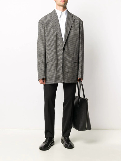 BALENCIAGA checked boxy-fit blazer outlook