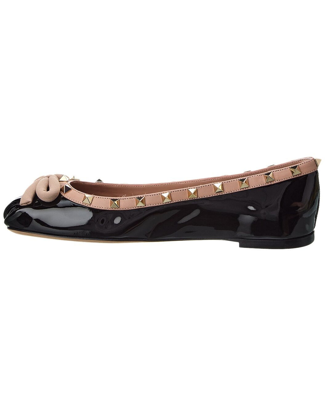 Valentino Rockstud Patent Ballerina Flat - 2