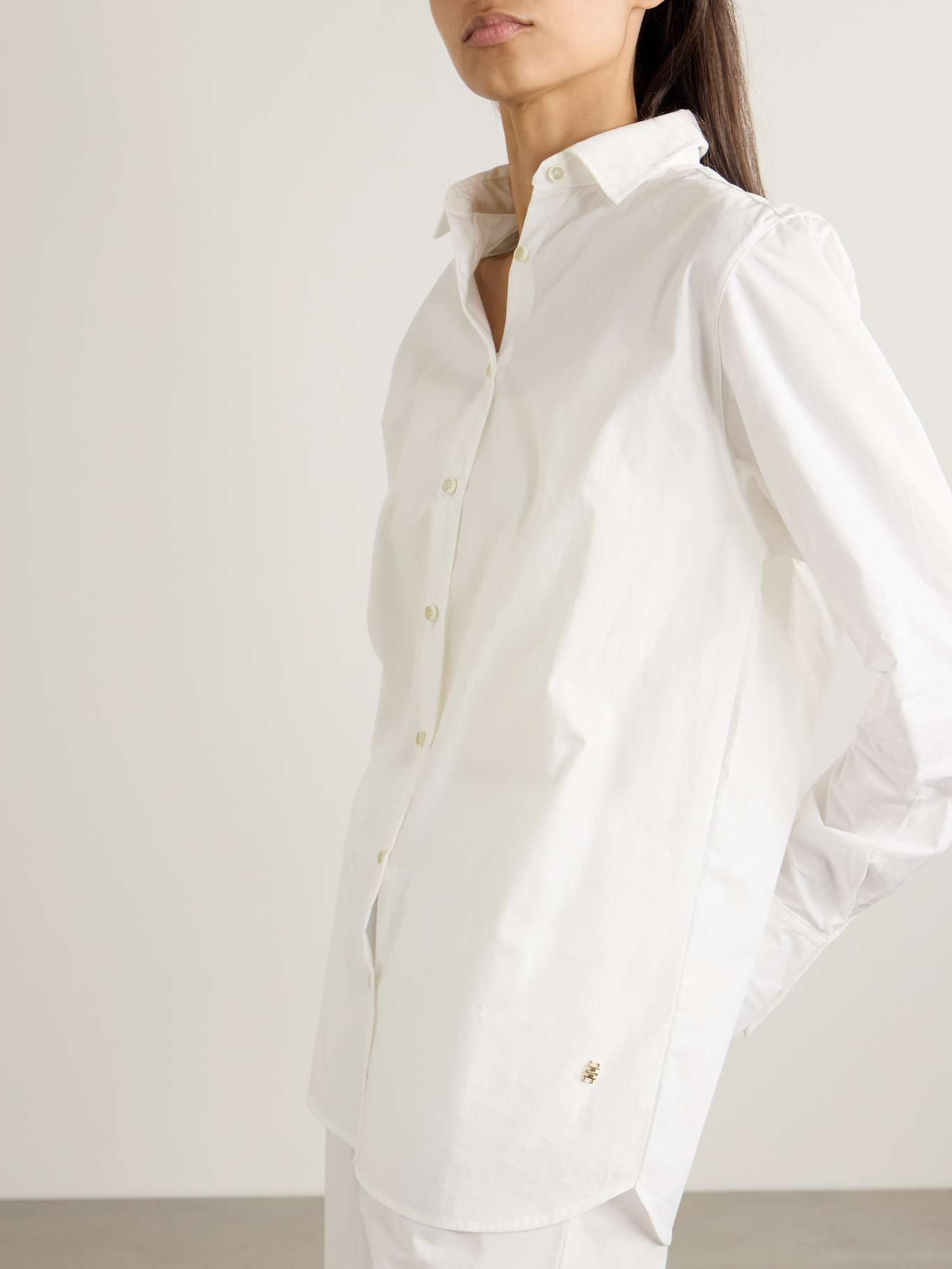 Cotton-poplin shirt White - 3