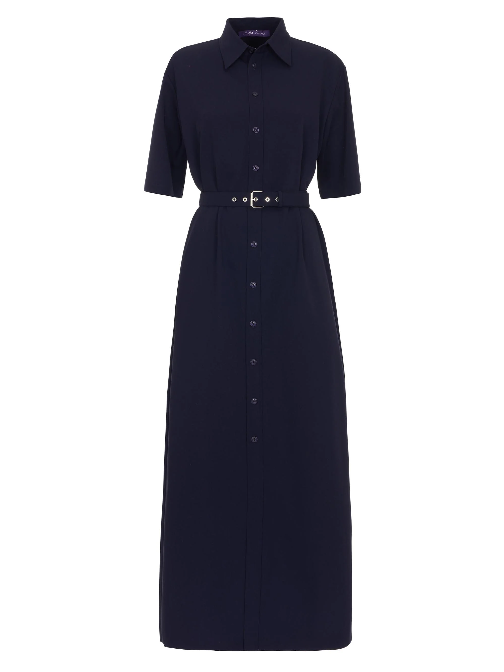 Women's Carol Belted Wool Midi-Dress - Icon Navy - 1