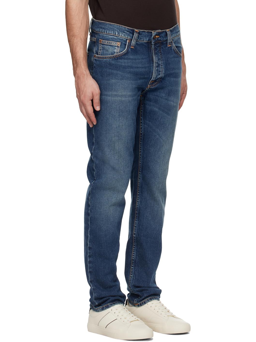 Blue Solid Ollie Jeans - 2
