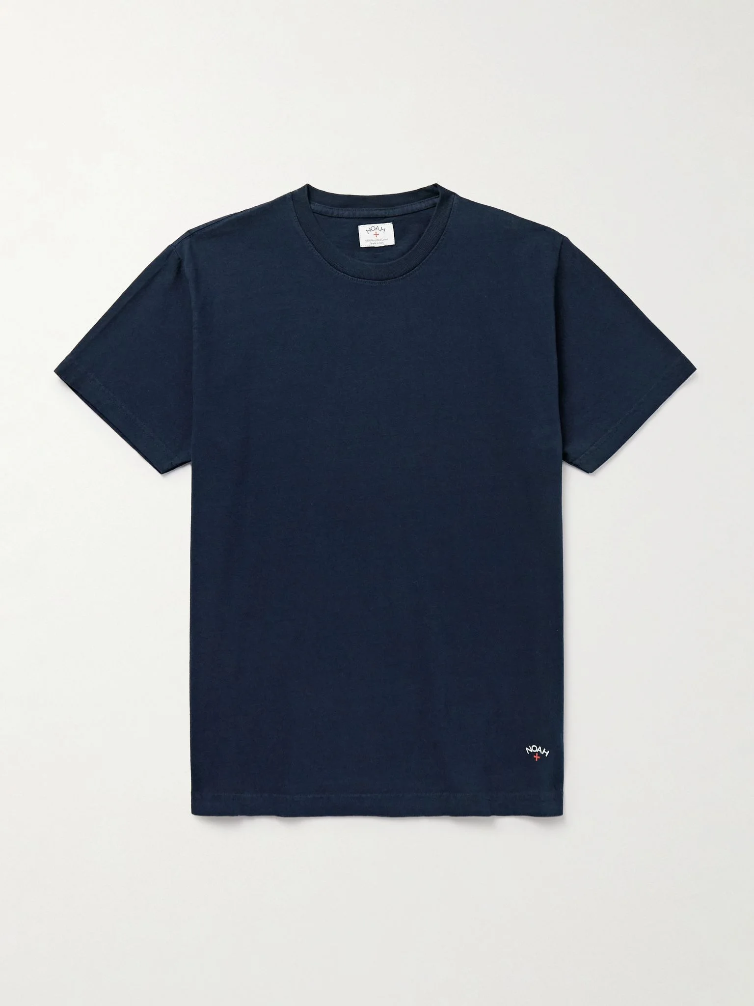 Logo-Print Recycled Cotton-Jersey T-Shirt Navy - 1