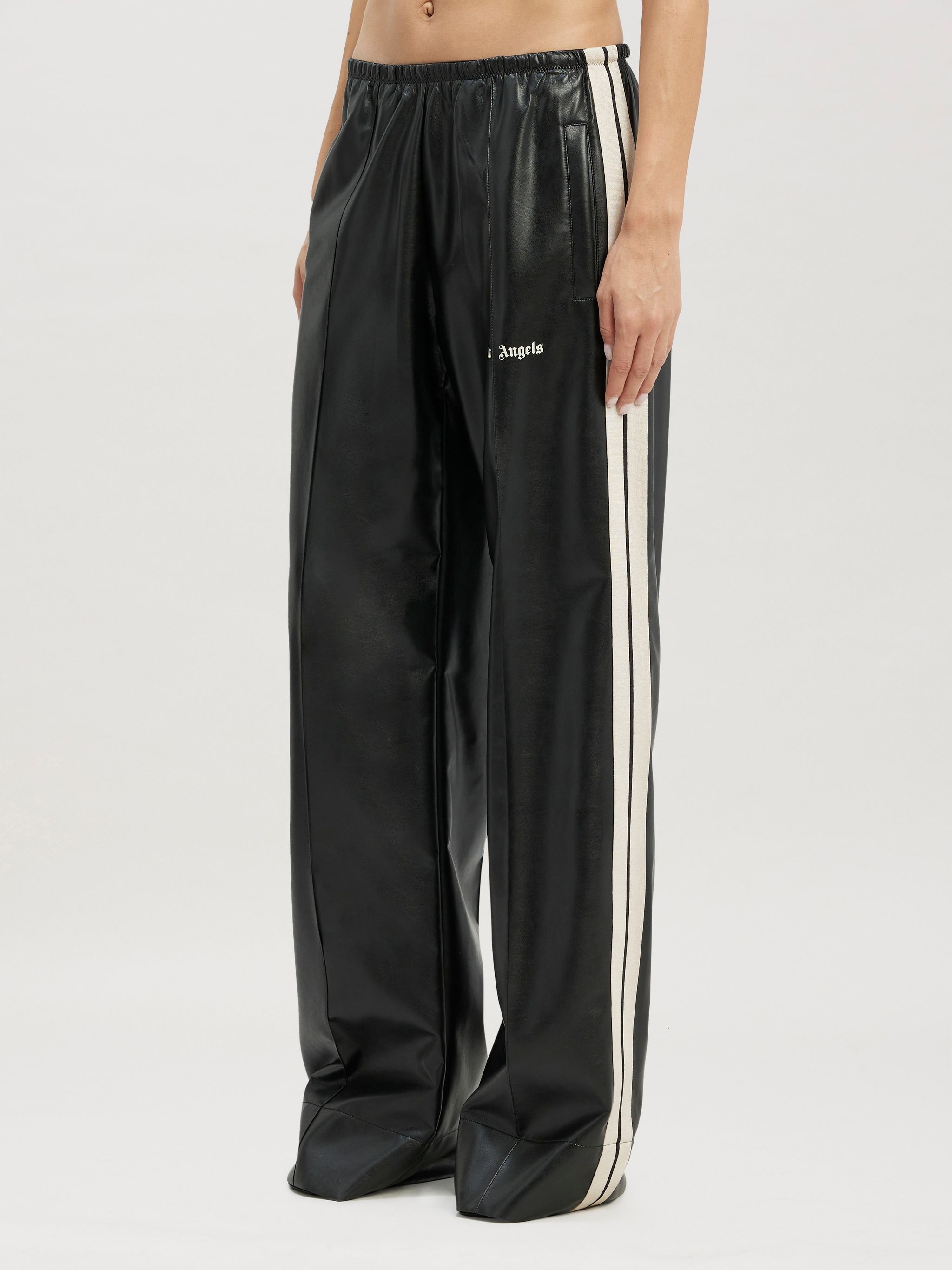 Leather Effect Loose Trackpant - 4