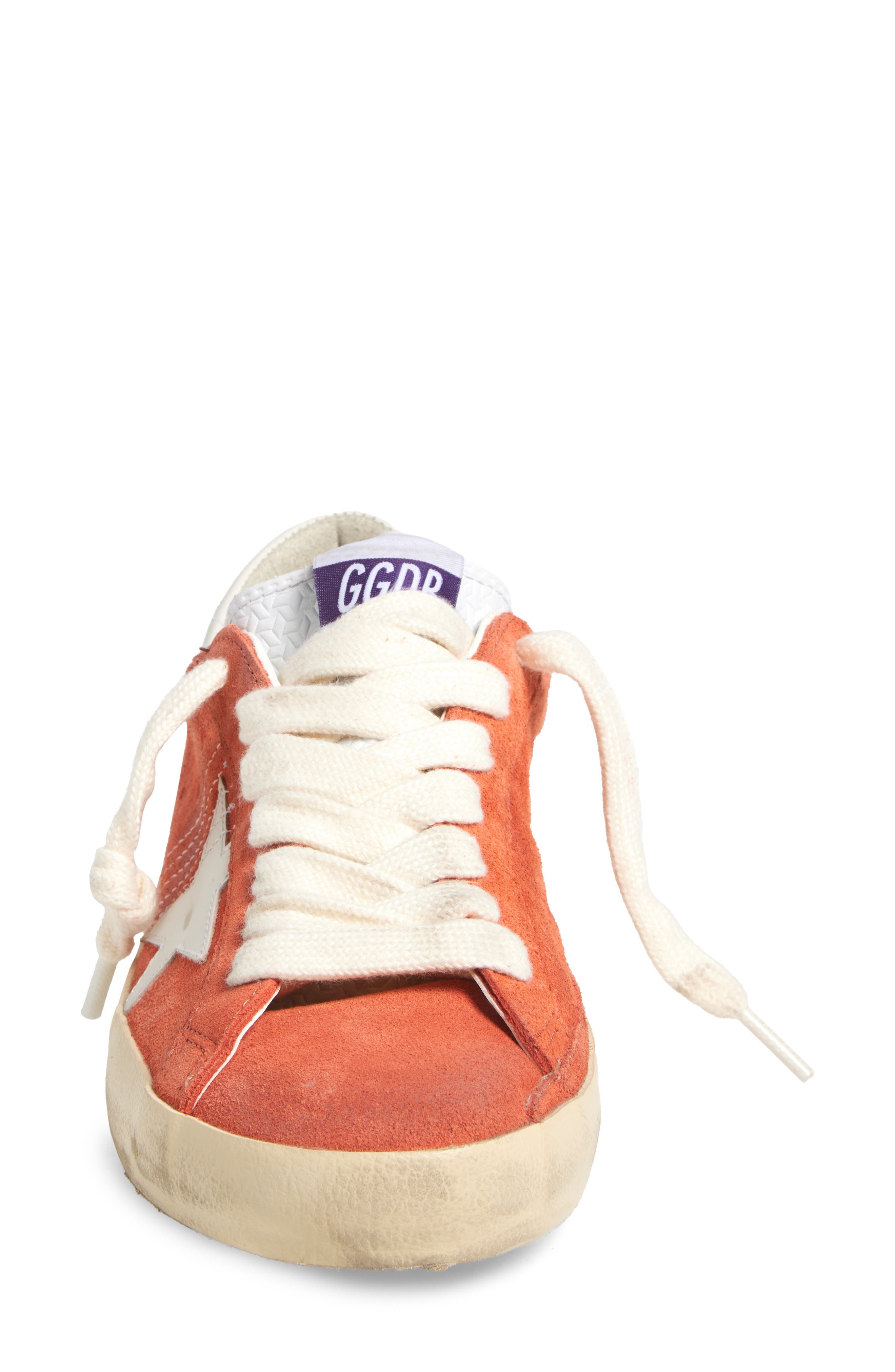 Golden Goose Super-Star Low Top Sneaker in Coral/Milk at Nordstrom - 4