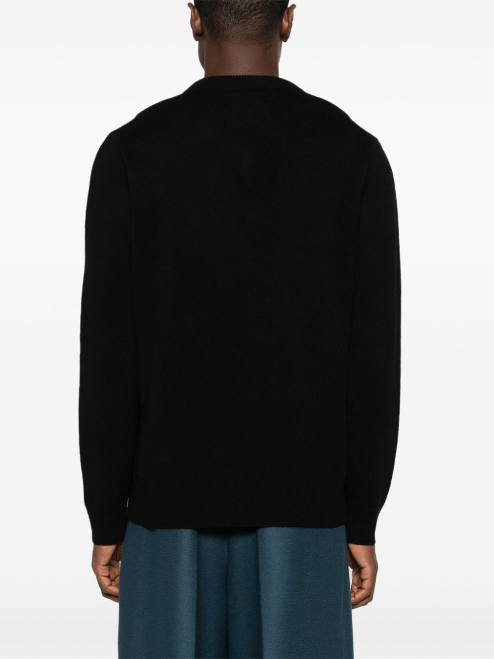 V-neck knitted jumper - 4