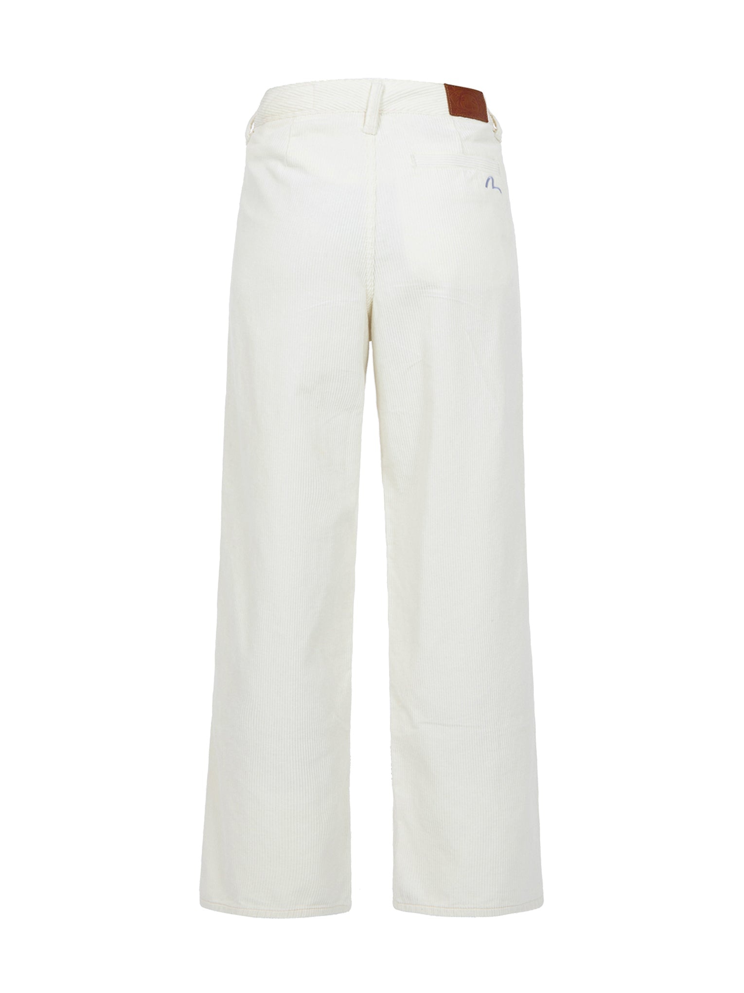 Seagull Embroidery Straight-fit Corduroy Trousers - 12