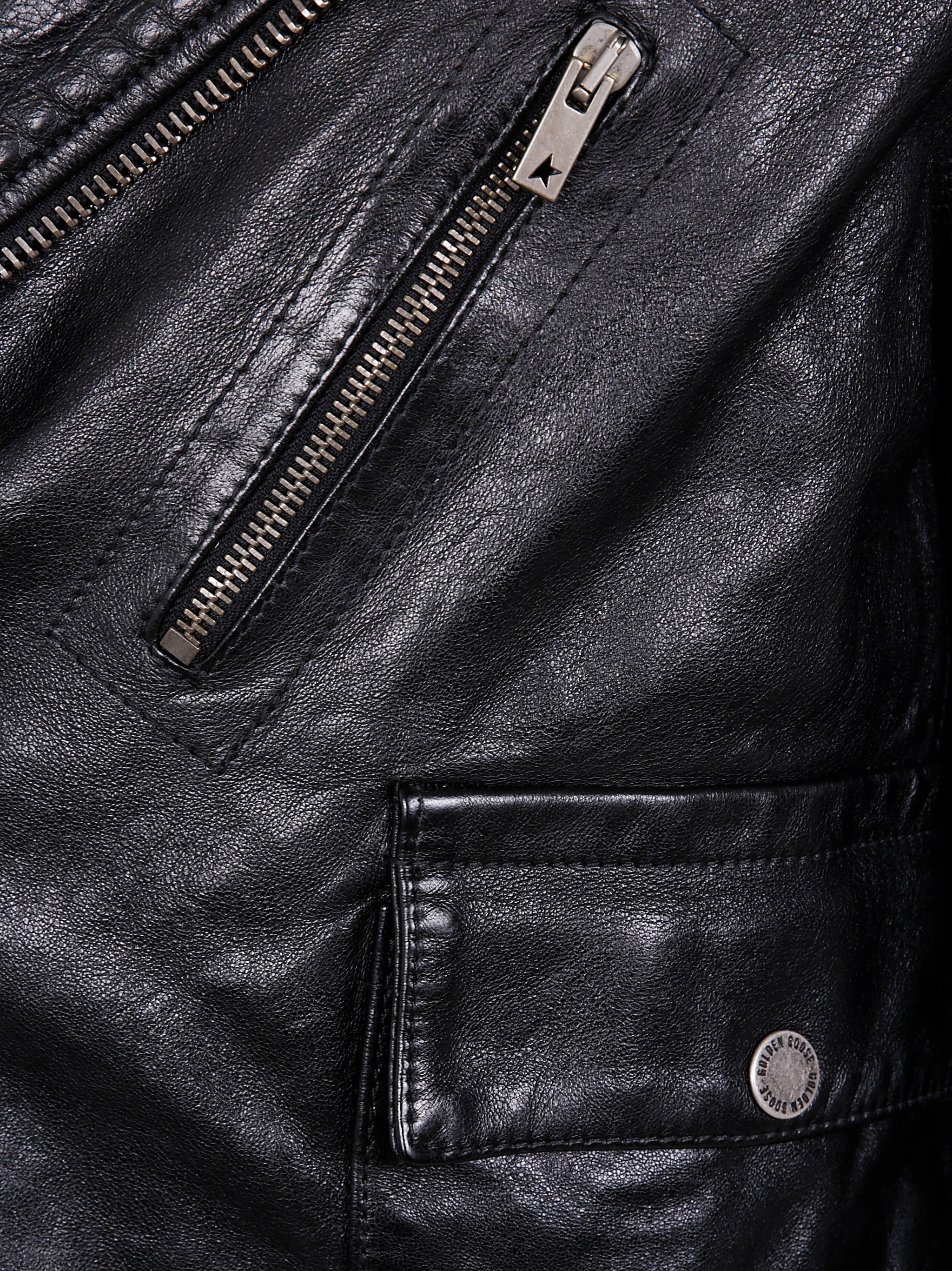 Golden Goose Men Journey M`S Jacket Chiodo Nappa Waxed - 3