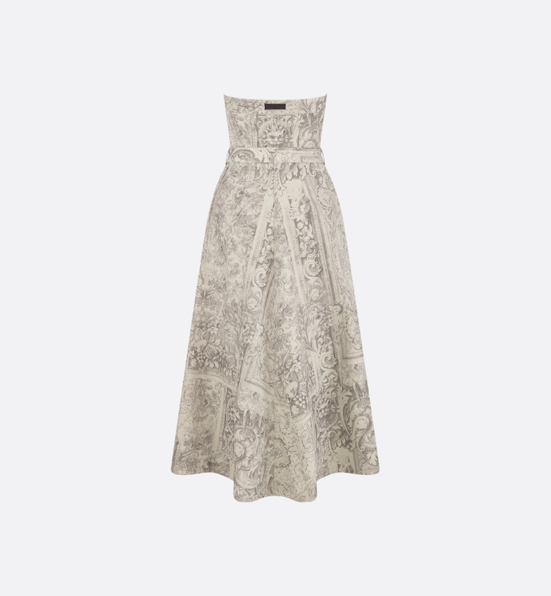 Mid-Length Belted Bustier Dress 6