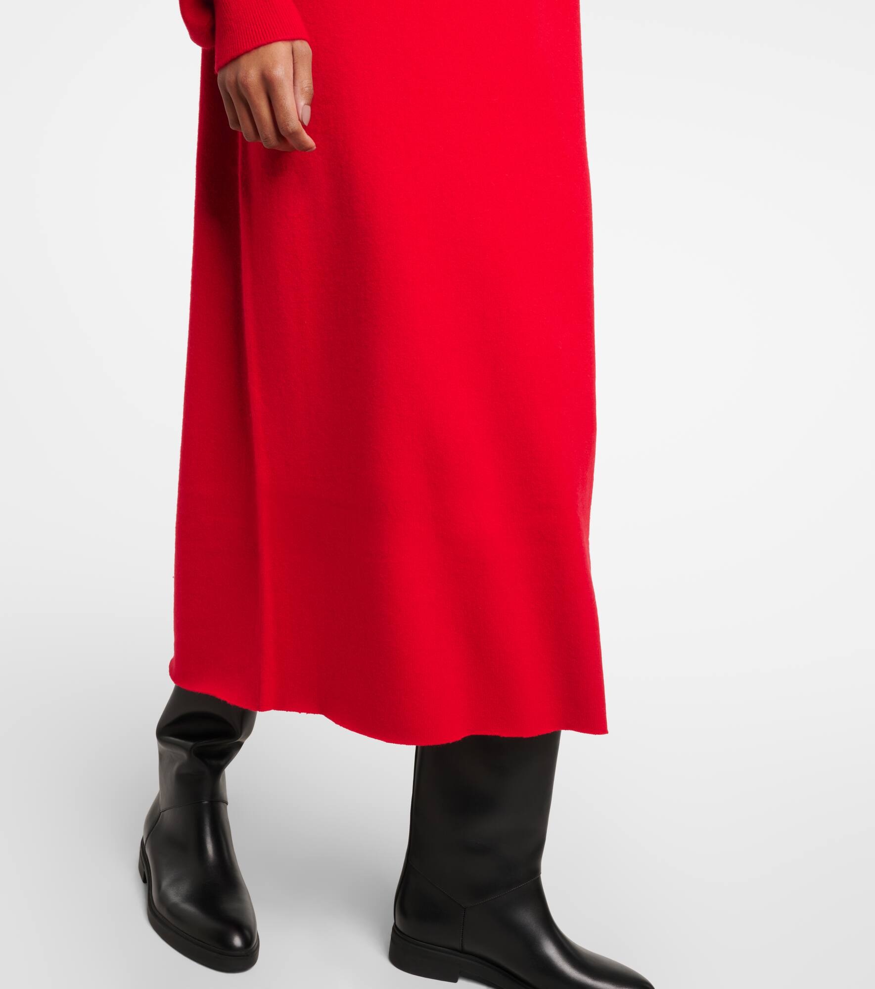 Weird cashmere-blend midi dress - 6