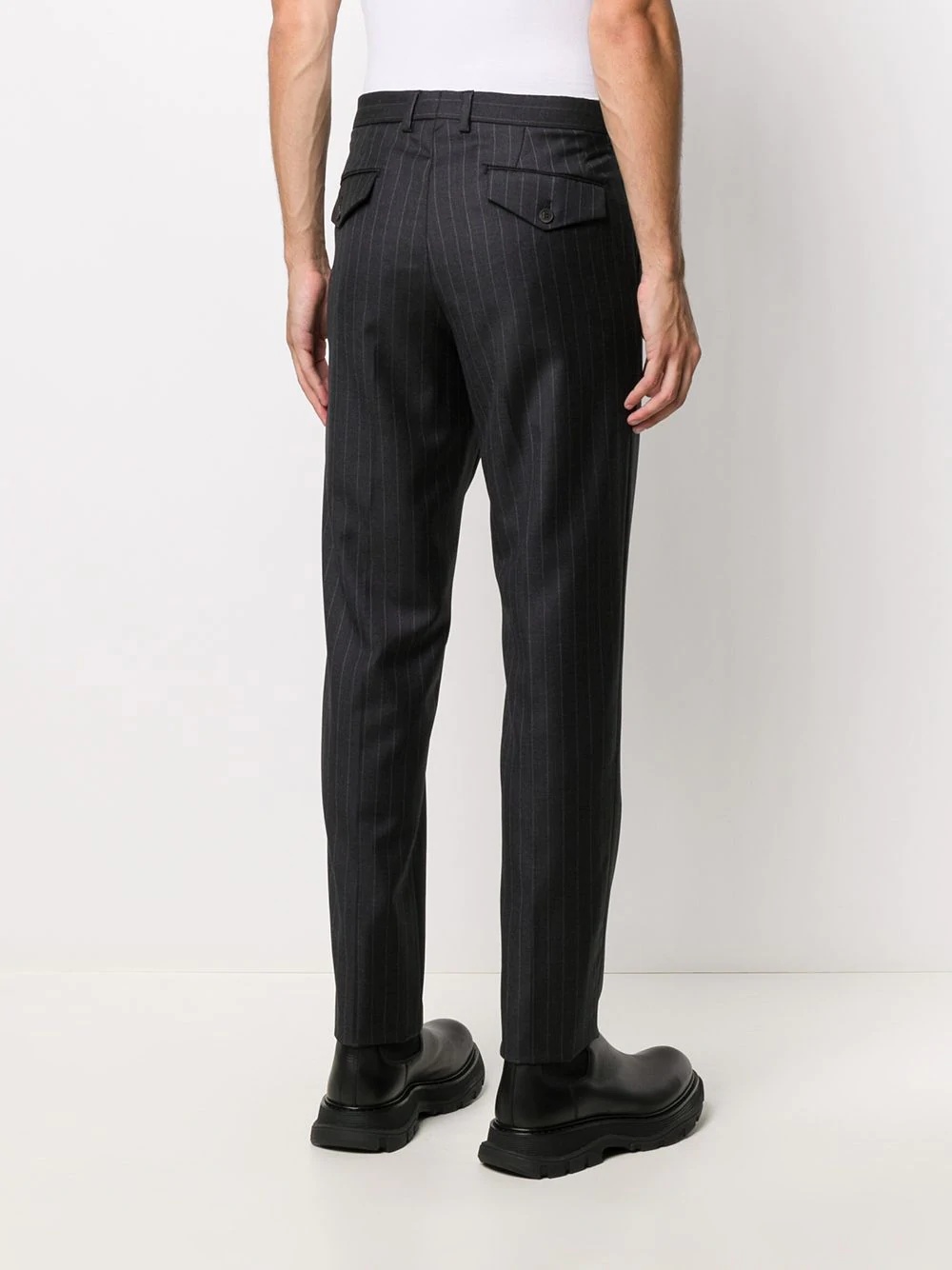 Seiji pinstripe tailored trousers - 4