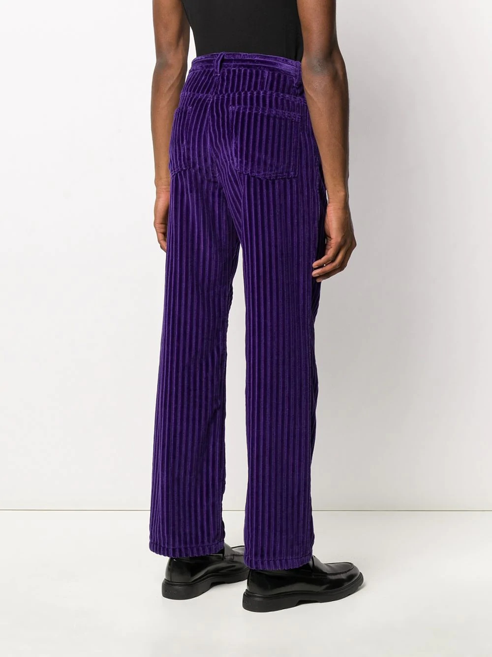 corduroy straight-leg trousers - 4