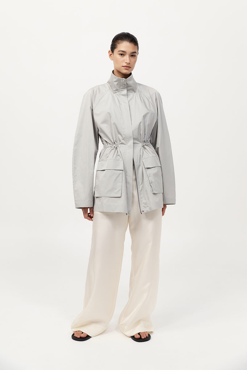 Paper Taffeta Parka - Silver - 2