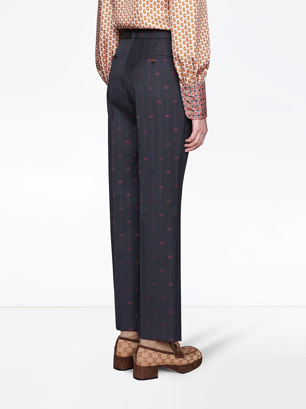 Retro GG wide-leg trousers - 4