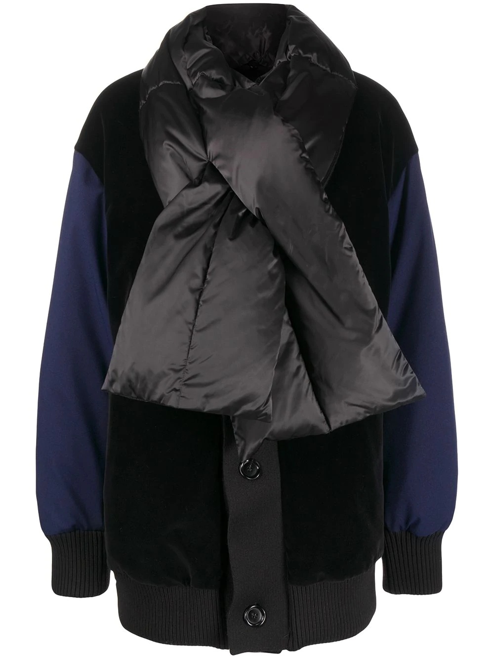 two-tone padded jacket - 1