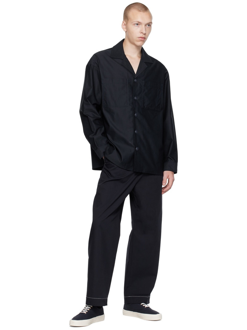 Maison Kitsuné Navy Hotel Olympia Edition Shirt outlook