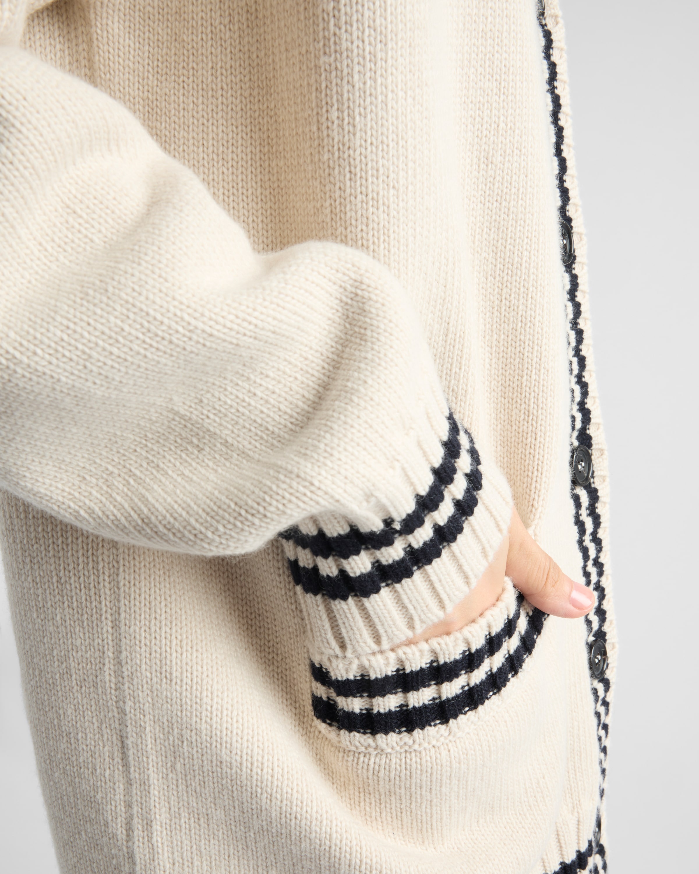 Wool and cashmere cardigan - 4