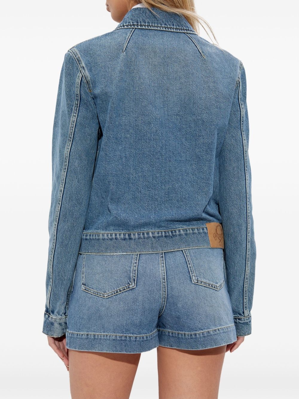 buttoned denim jacket - 4