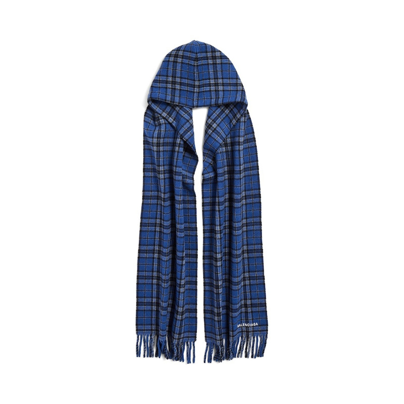 Men's Hooded Scarf in Navy 1