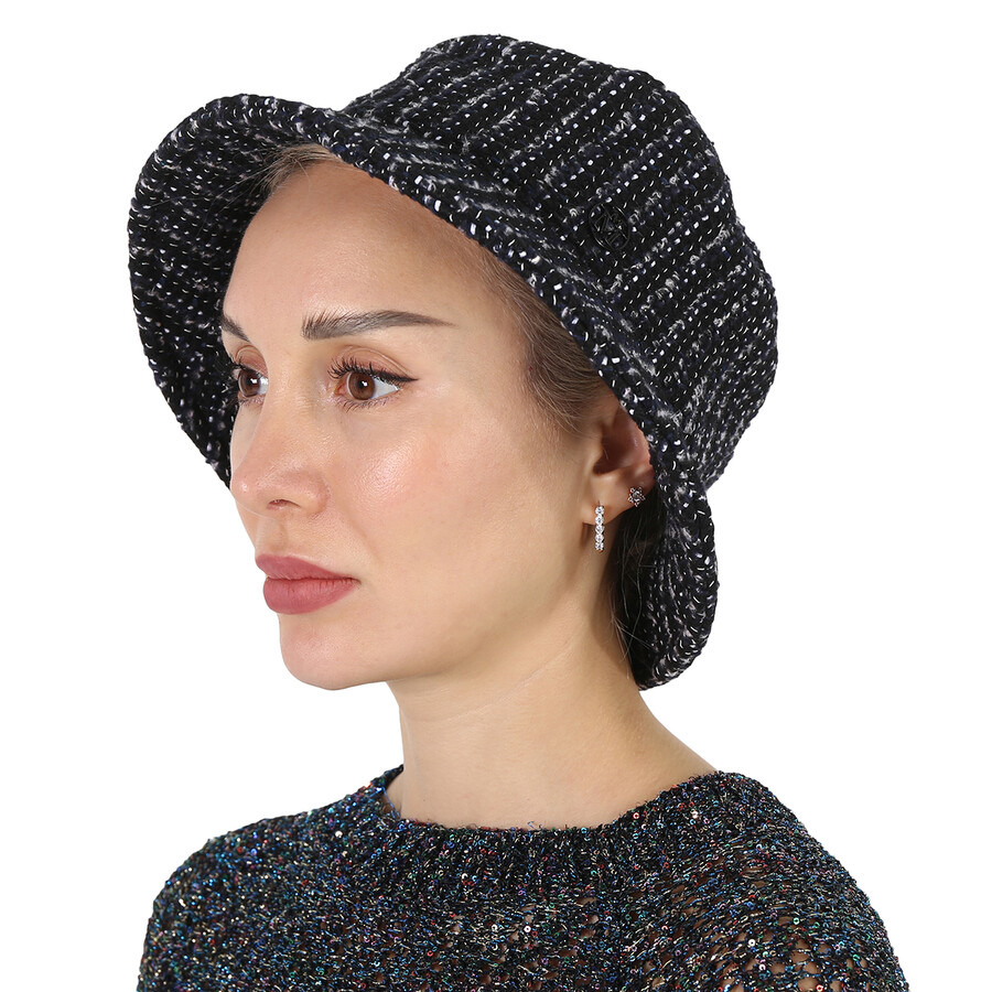 Maison Michel Ladies Black Boucle Jason Bucket Hat - 2