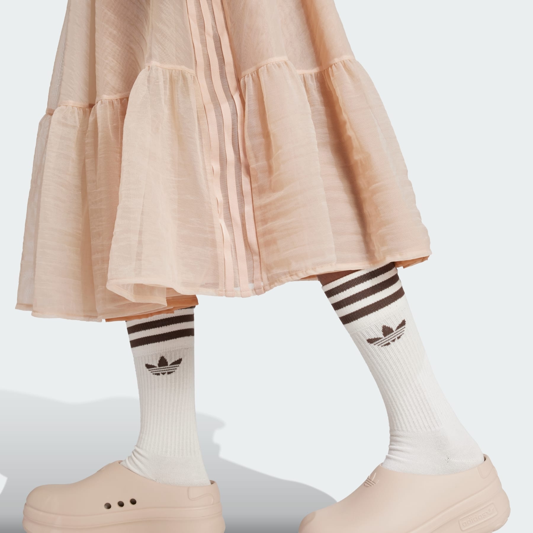 Waistband Tulle Maxi Skirt - 5