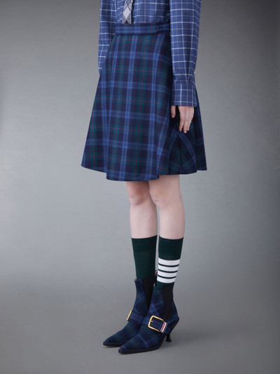 Thom Browne Tartan Flannel Side Tab Skirt outlook