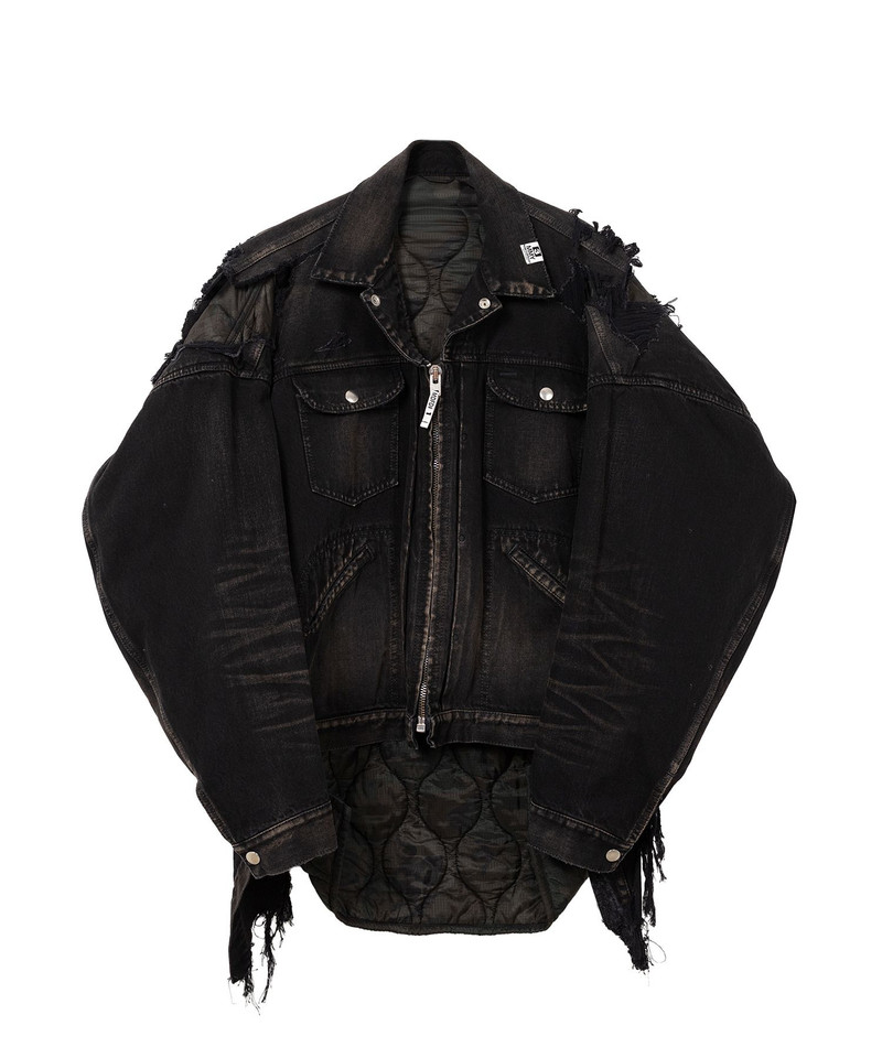 Military Jacket Layered Denim Jacket 20